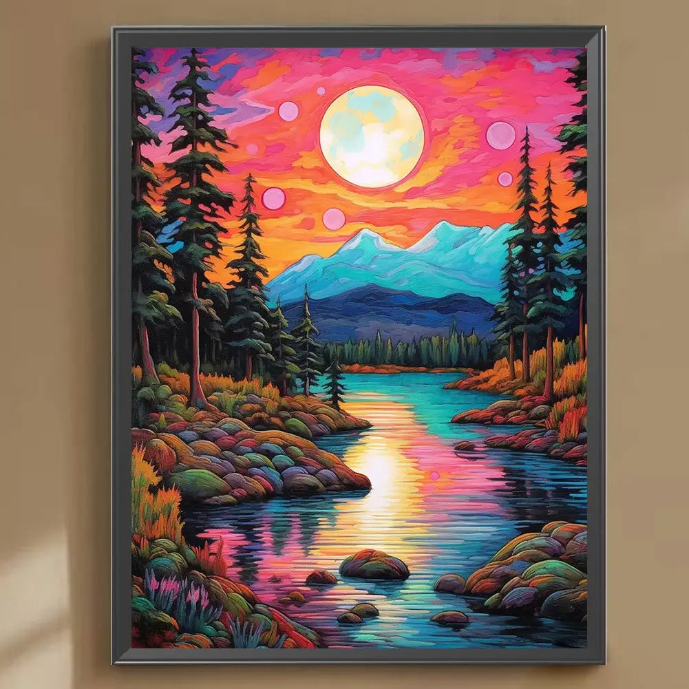 Diamond Painting - Full Round / Square - Sunset View