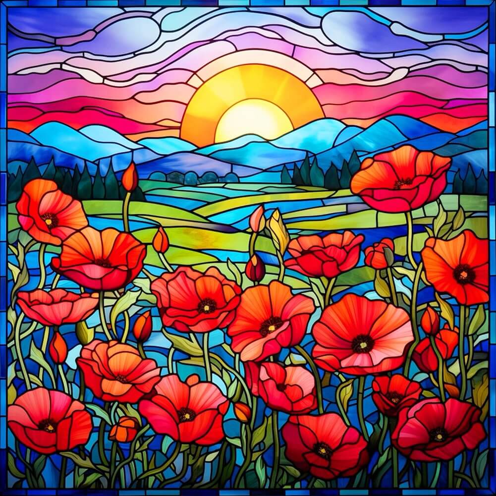 Sunshine Poppy 5D DIY Diamond Painting