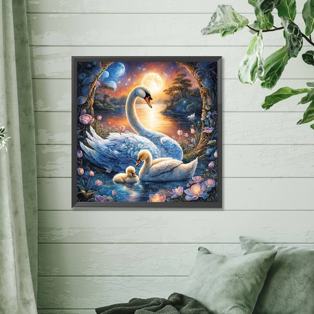 Swans 5D DIY Diamond Painting