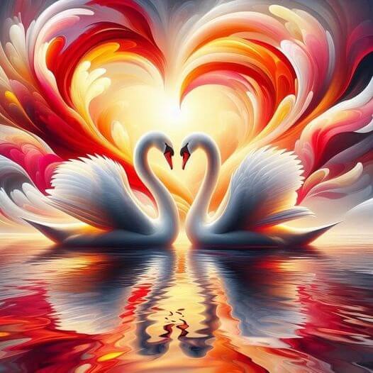 Two Swans 5D DIY Diamond Painting