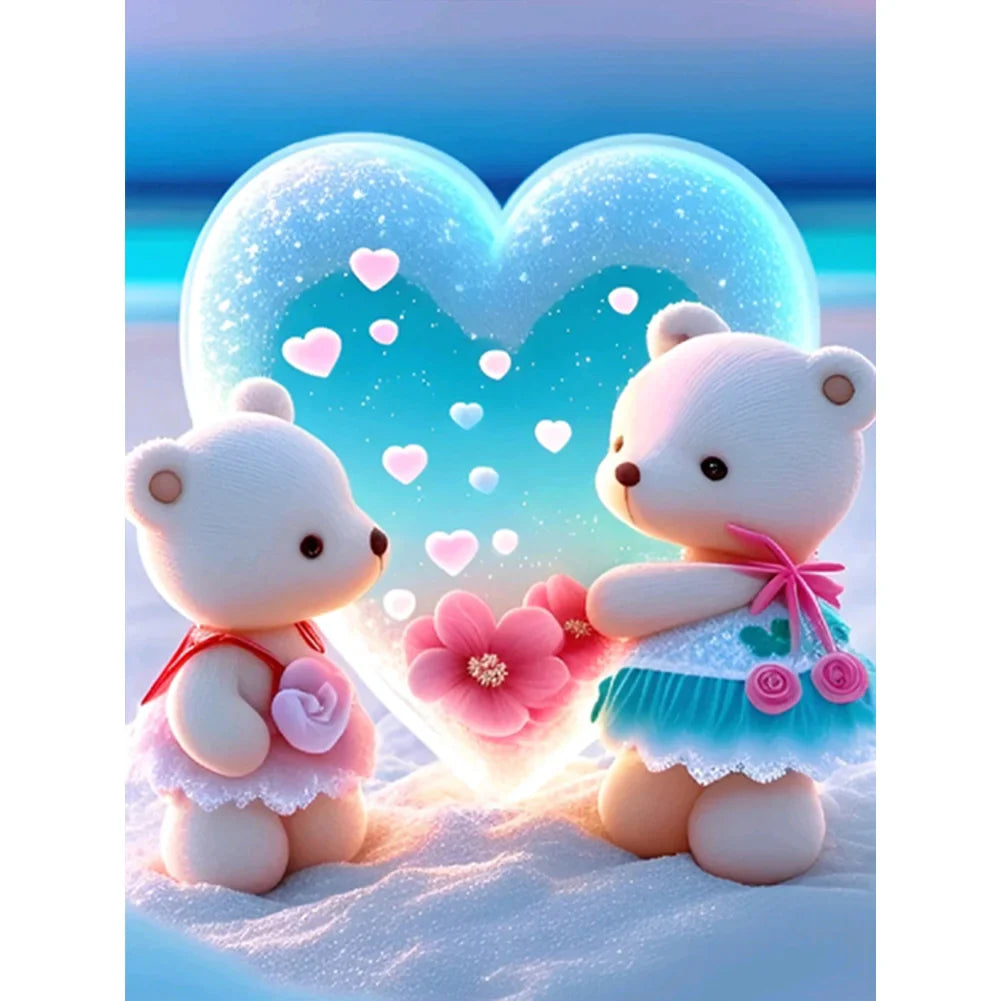 sweet bear lovers diamond painting