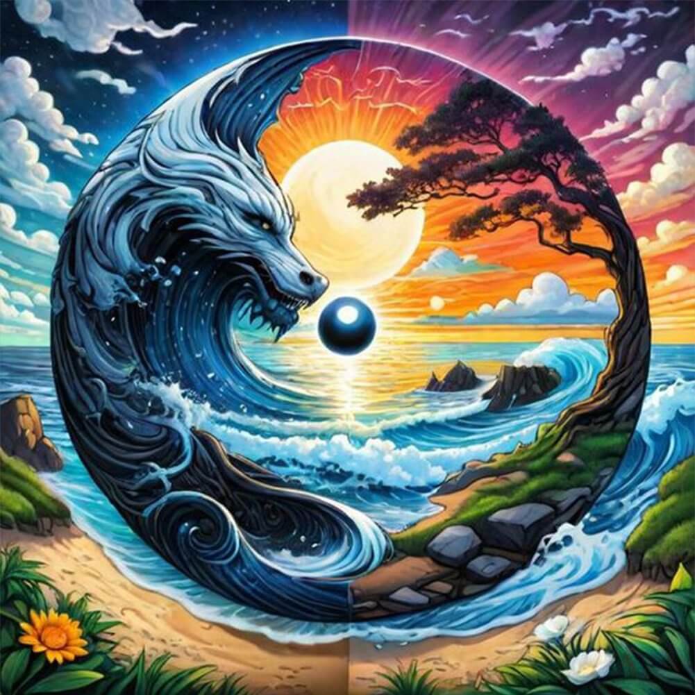 tai chi beach diamond art