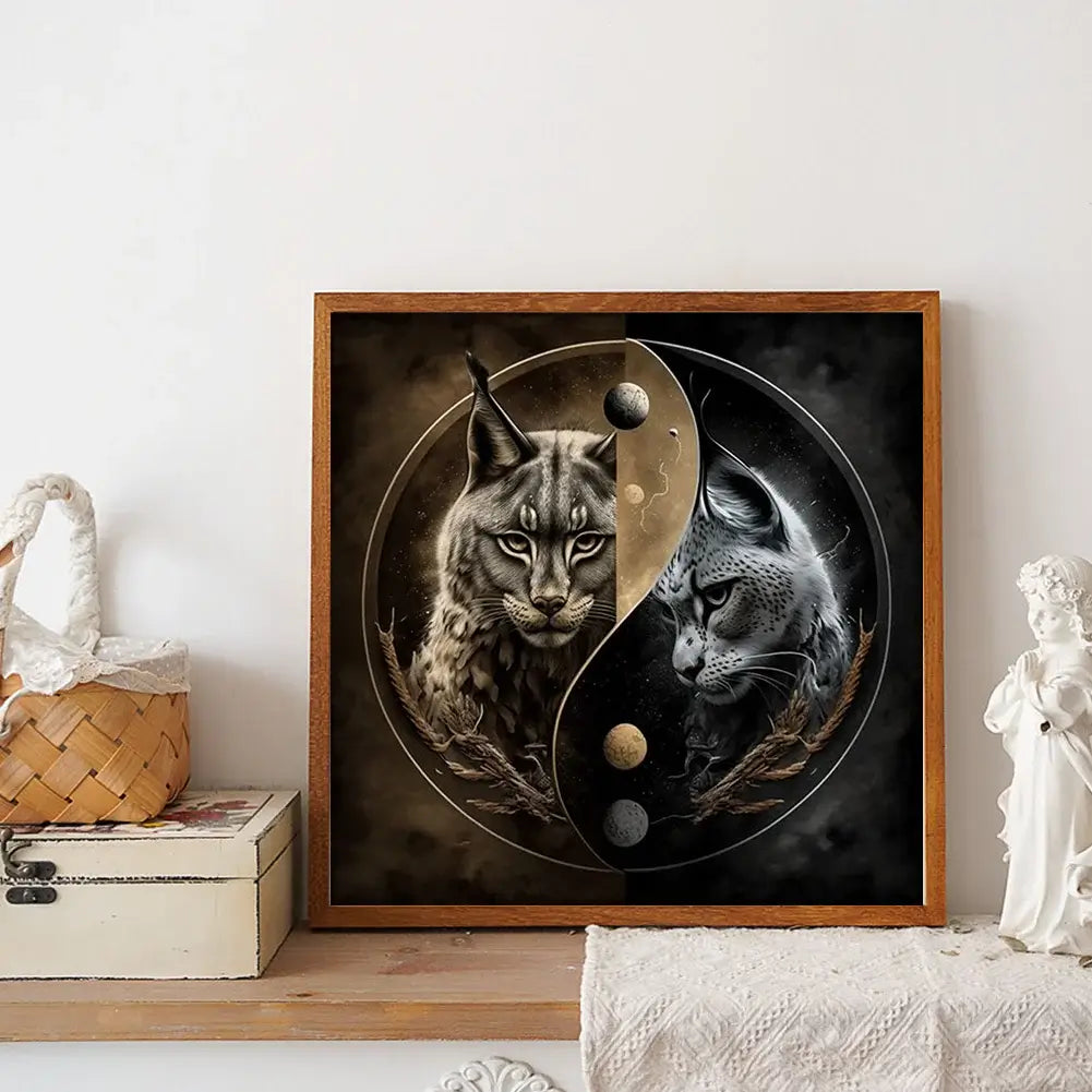 Tai Chi Cat 5D DIY Diamond Painting Kit