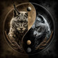 5D DIY Diamond Painting Kit - Full Round / Square - Tai Chi Cat