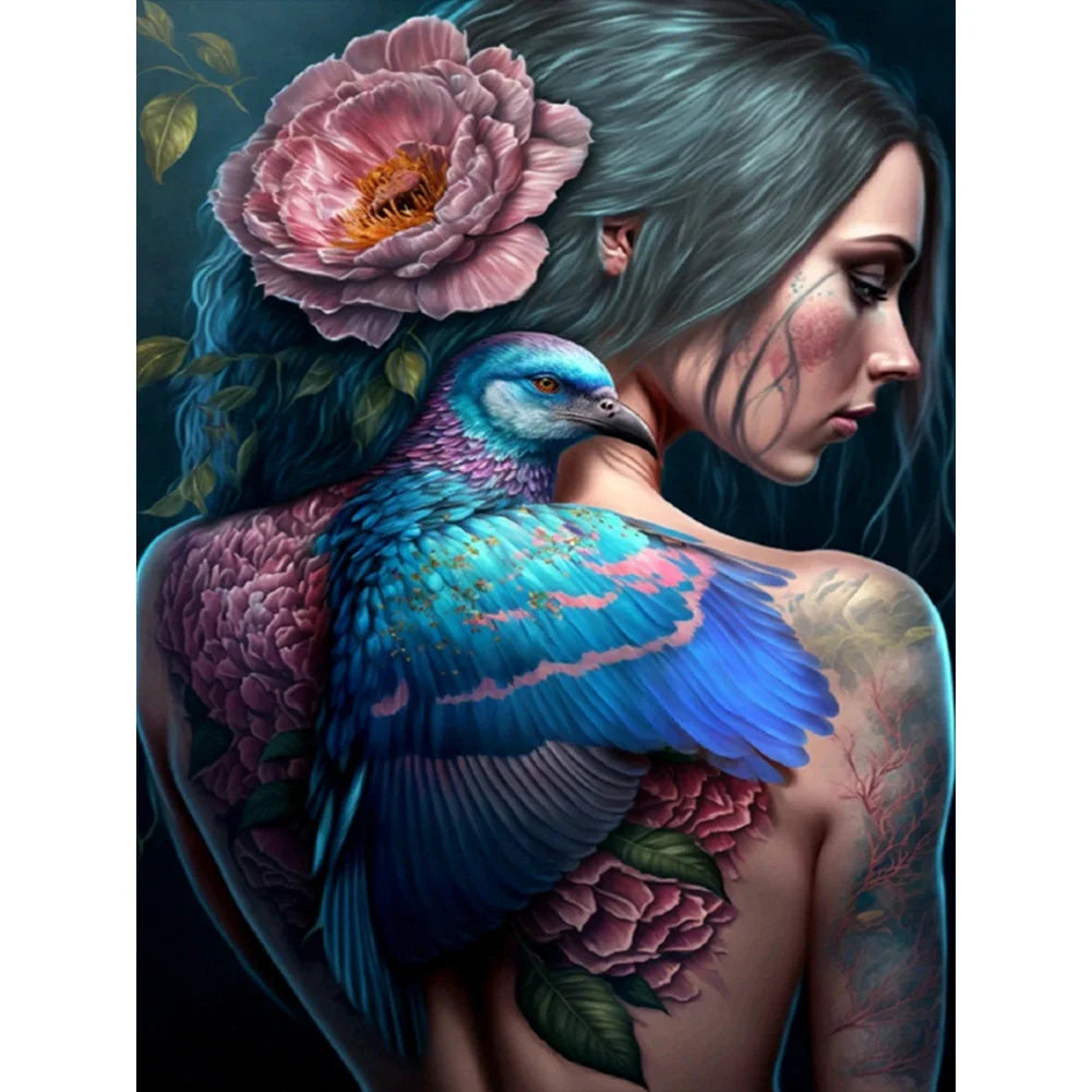 tattoo girl diamond art