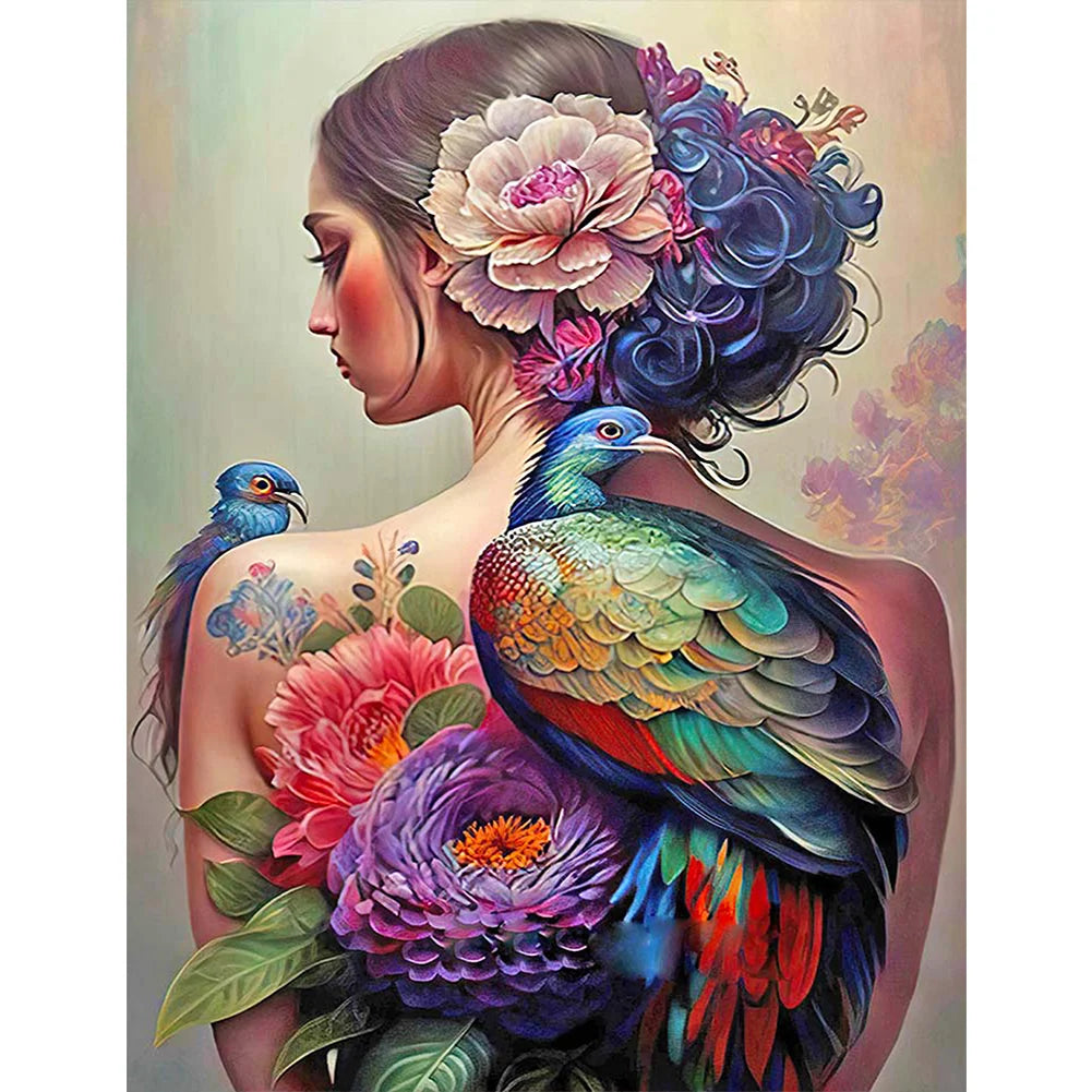 tattoo girl diamond painting kit