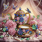 tea cup crystal diamond art kit