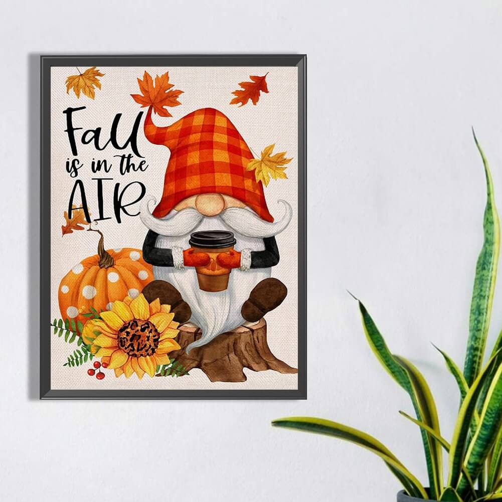 Thanksgiving Harvest Gnome Diamond Painting