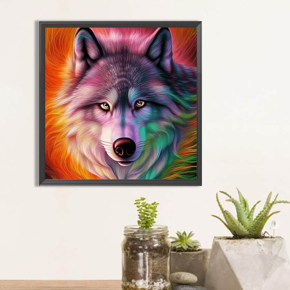 the wolf diamond art