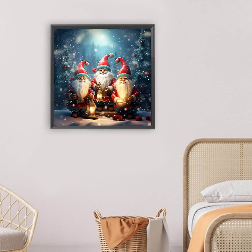 Three Santas 5D DIY Diamond Painting