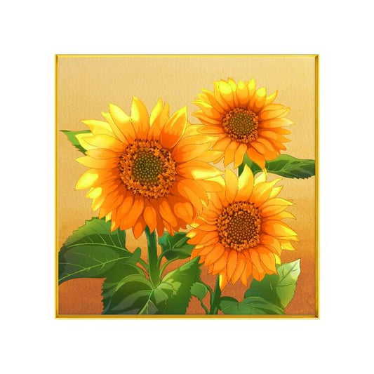 5D DIY Diamond Painting - Full Round / Square - Three Sunflowers