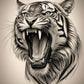 5D DIY Tiger Full Round / Square Diamond Painting Kits