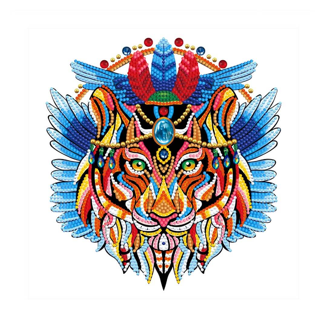 tiger luminous diamond painting kit
