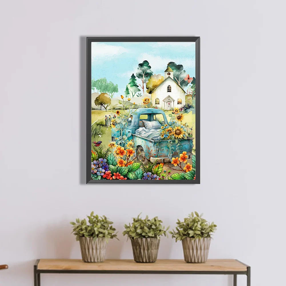 tractor 5d diamond art
