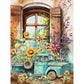 tractor flowers diamond painting kit