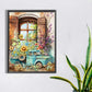 tractor flowers diamond painting