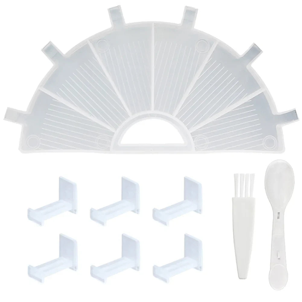 9pcs DIY Diamond Painting Tools transparent Beads Storage Tray Kit