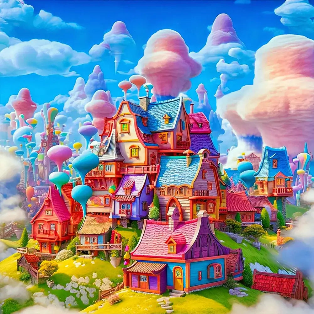 5D DIY Diamond Painting - Full Round / Square - Tribal Castles