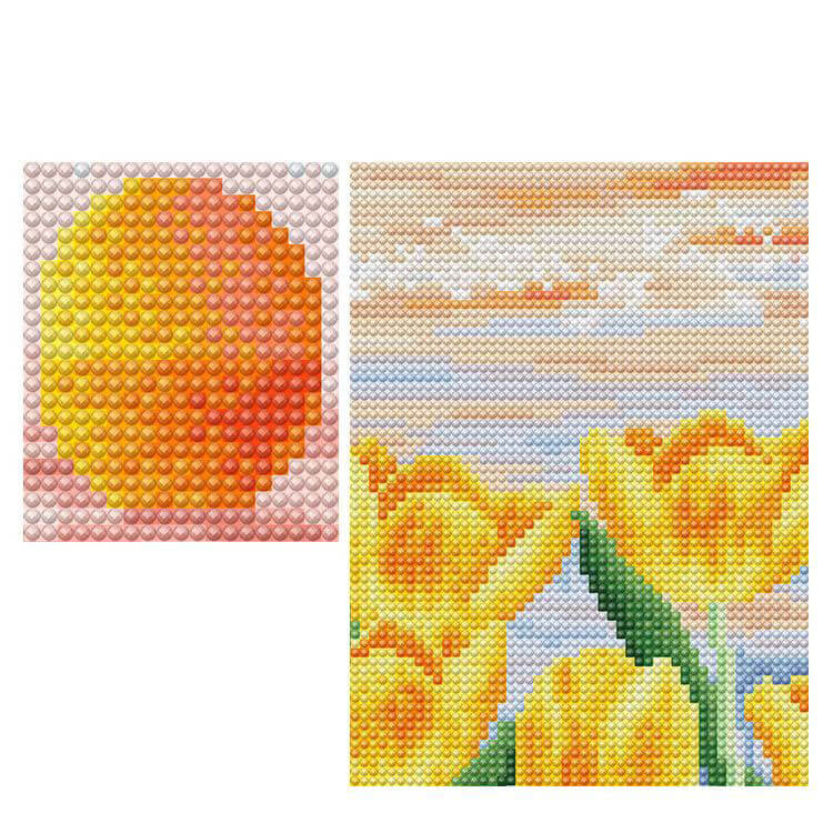 tulip 5d diamond embroidery details