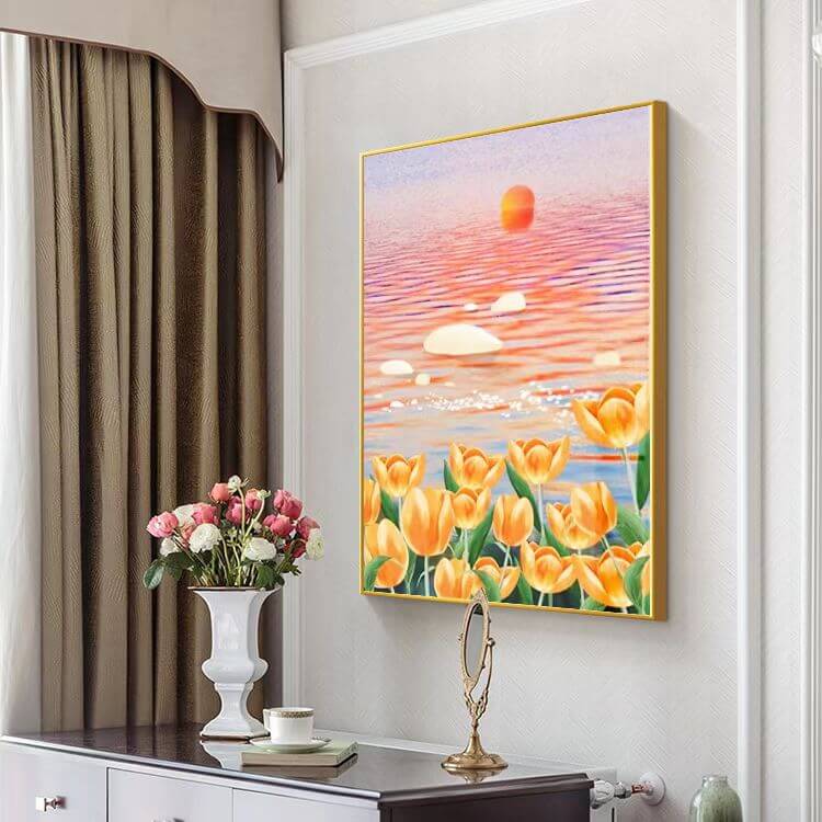 tulip flower diy full drill diamond embroidery kit
