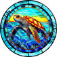 5D DIY Diamond Painting - Full Round / Square - Turtles Stained Glass