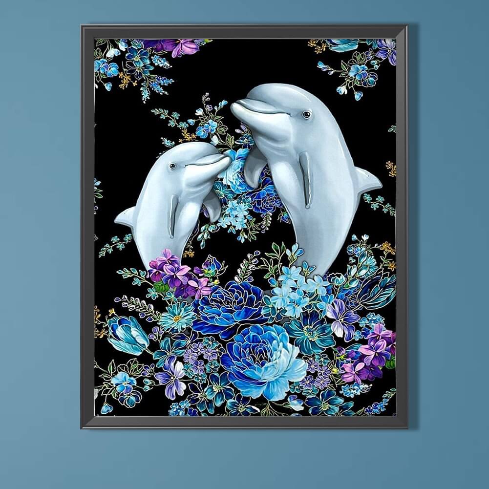 Twin Dolphins 5D DIY Diamond Painting Kit