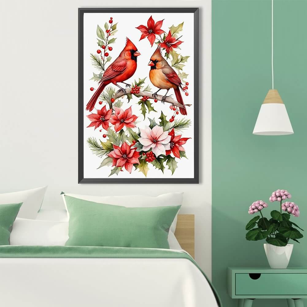 Two Cardinals 5D DIY Diamond Painting Kit