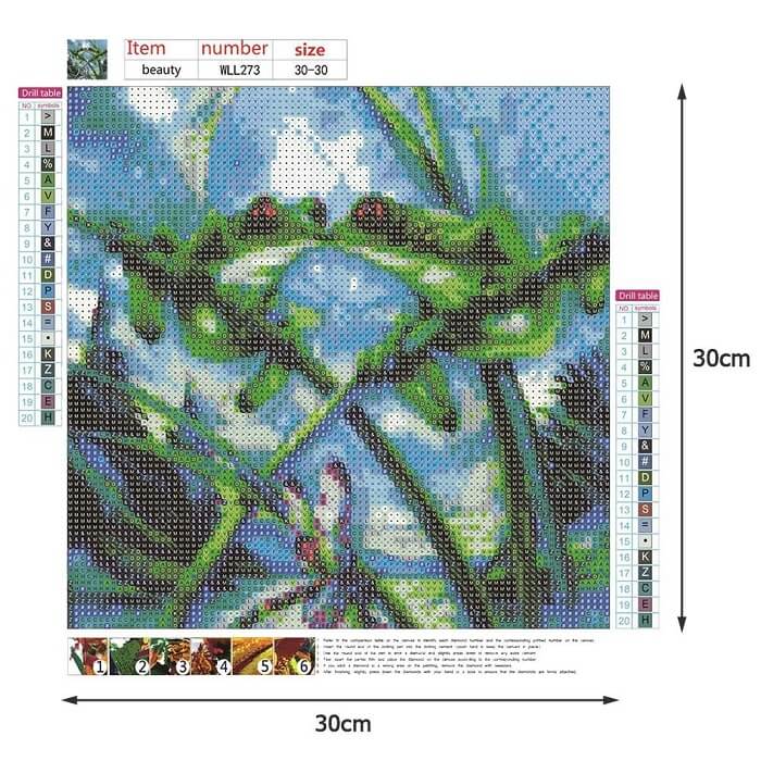 two kissing frogs diamonds painting canvas size
