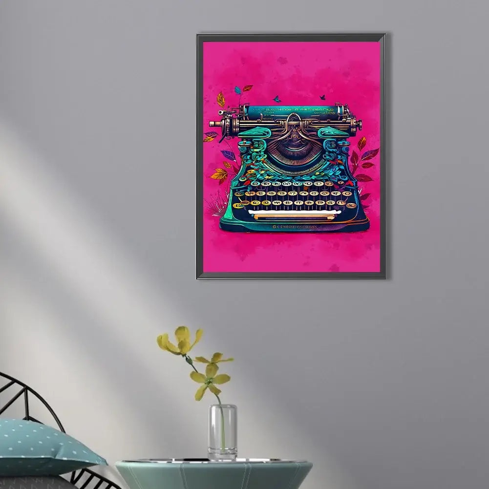 5D DIY Typewriter Diamond Painting Kit