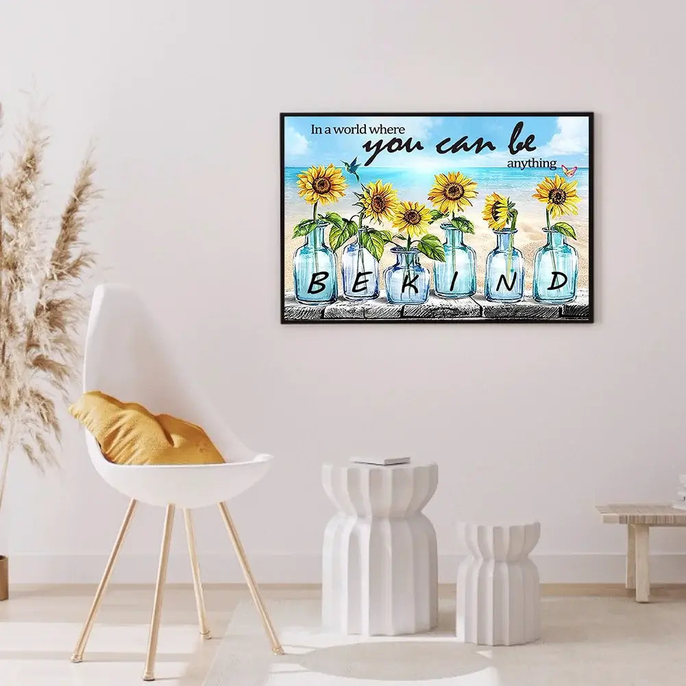 Vase Sunflowers 5D DIY Flower Diamond Painting