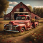5D DIY Diamond Painting - Full Round / Square - Village Red Car