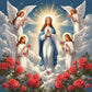 virgin maria and angels religion diamond painting