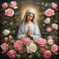 Virgin Mary And Rose 5D DIY Diamond Painting