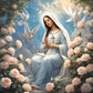 Virgin Mary And Rose