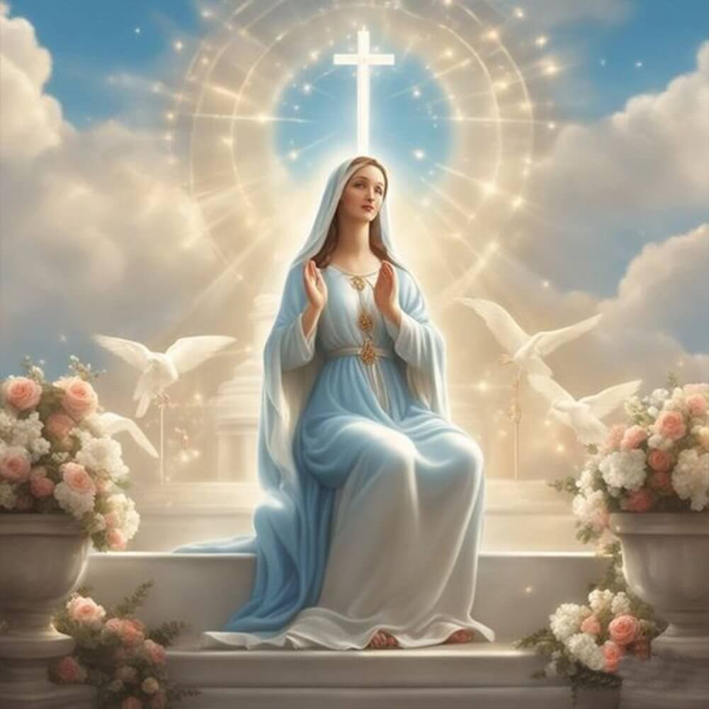 virgin mary diamond art