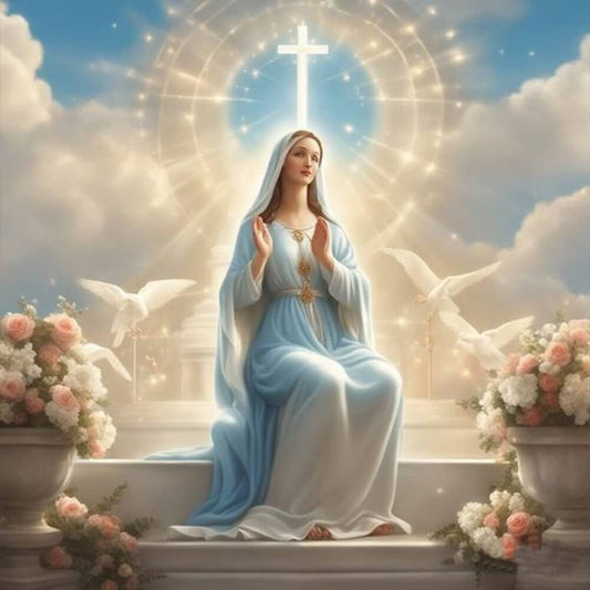 virgin mary diamond art