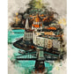 5D DIY Diamond Painting Kit - Full Round / Square - Watercolour Budapest