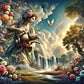 5D DIY Waterfall Godness Diamond Painting