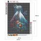 wedding dress with pigeon full drill diamond painting kit