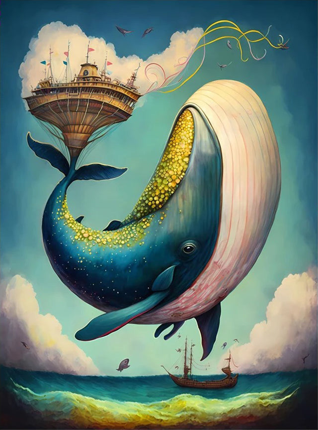 whale diamond painting kit