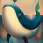 5D DIY Diamond Painting Kit - Full Round / Square - Whale A