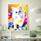 white cat full drill diamond art kit