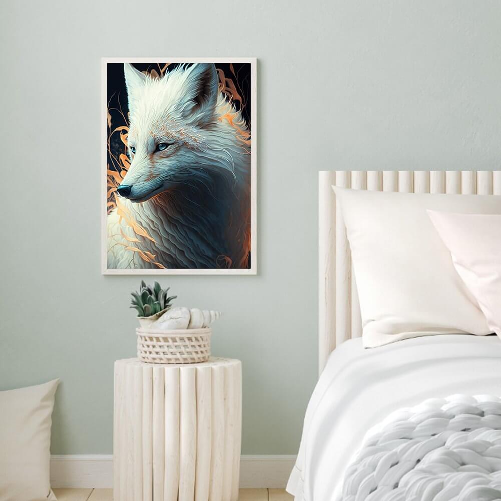 White Fox 5D DIY Diamond painting