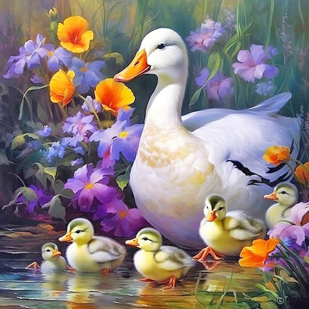 White Swan 5D DIY Diamond Painting