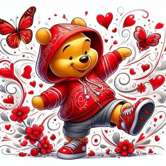 winnie the pooh cartoon animation diamond art kit