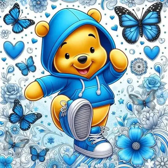 winnie the pooh cartoon animation diamond art
