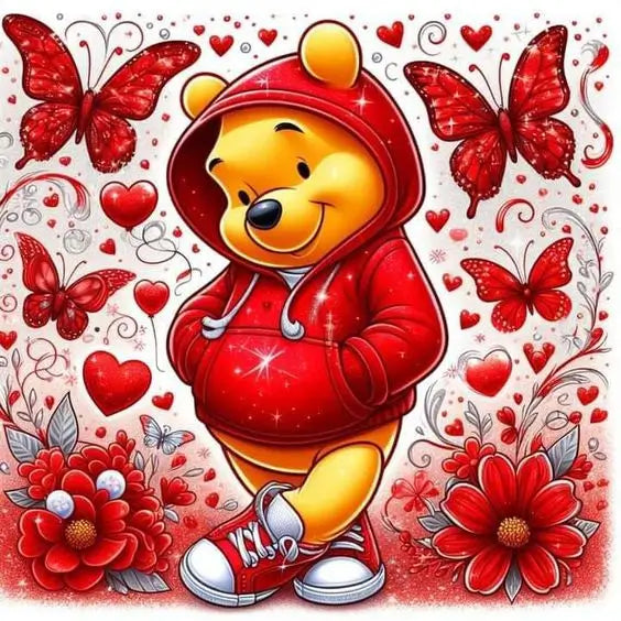 winnie the pooh cartoon animation diamond painting