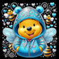 5D DIY Cartoon Animation Diamond Painting Kit - Full Round / Square - Winnie The Pooh D