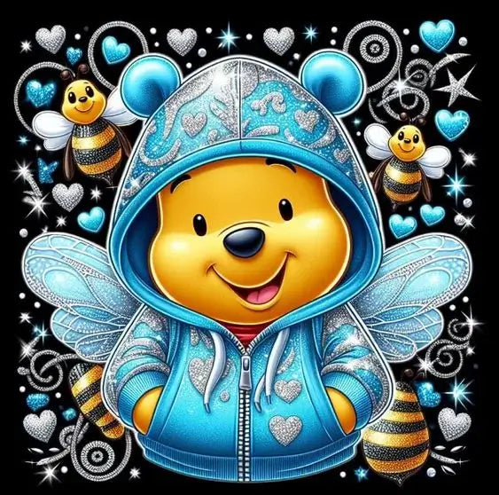 5D DIY Cartoon Animation Diamond Painting Kit - Full Round / Square - Winnie The Pooh D