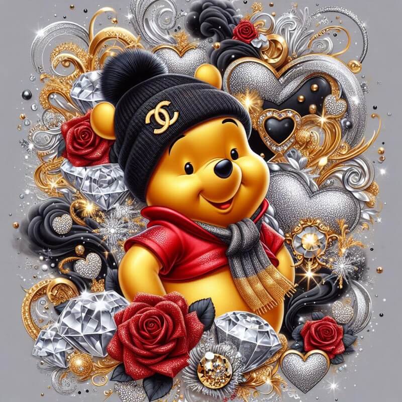 5D DIY Diamond Painting Kit - Full Round / Square - Winnie The Pooh B